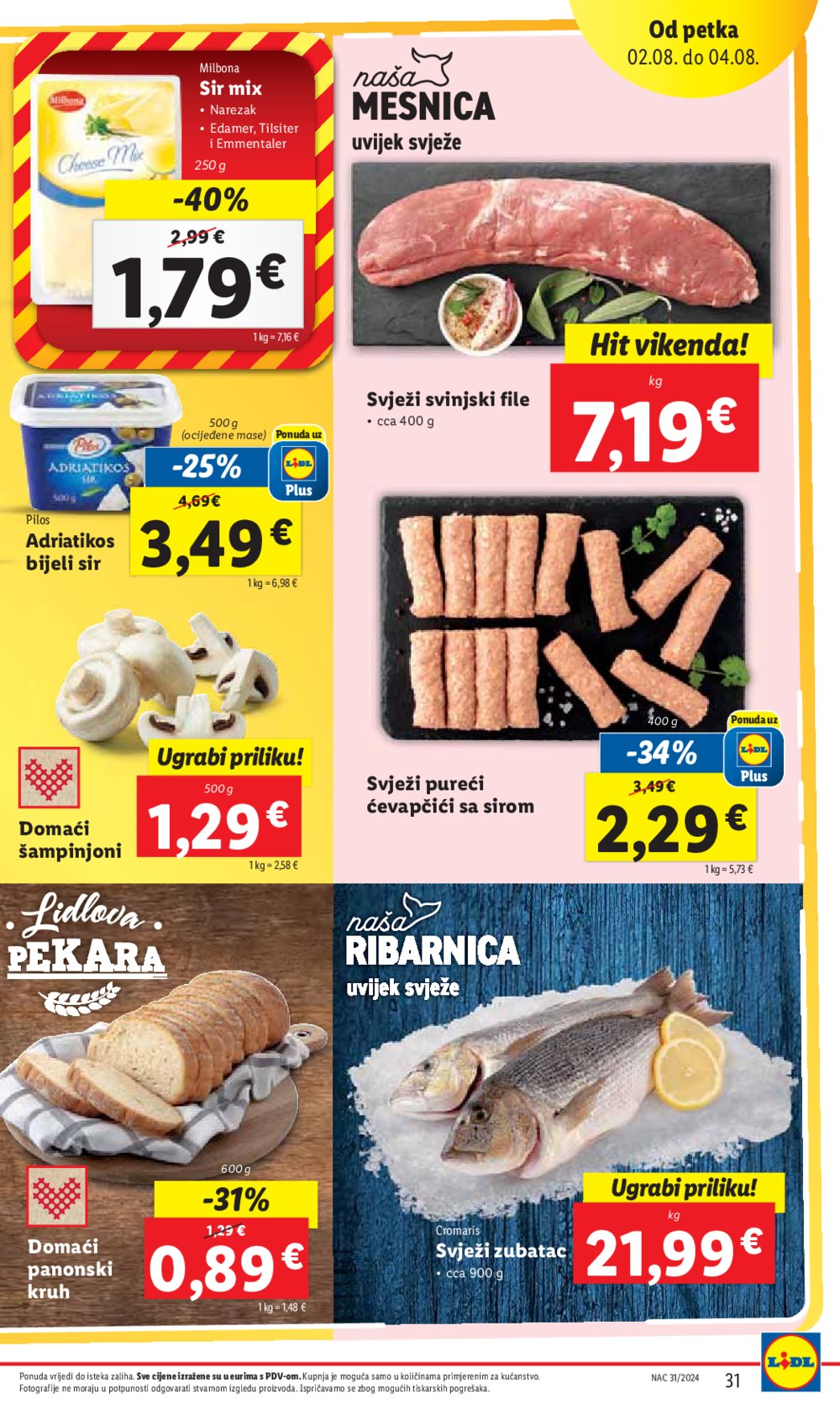Lidl katalog Super ponuda od četvrtka 01.08.-04.08.2024.