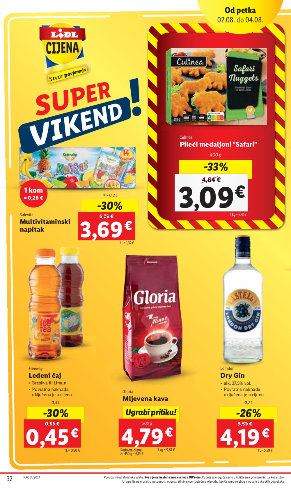 Lidl katalog Super ponuda od četvrtka 01.08.-04.08.2024.