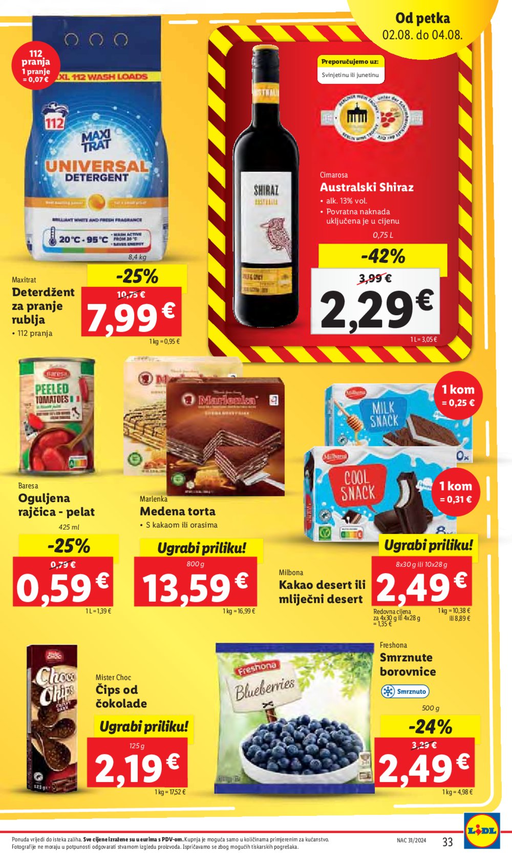 Lidl katalog Super ponuda od četvrtka 01.08.-04.08.2024.