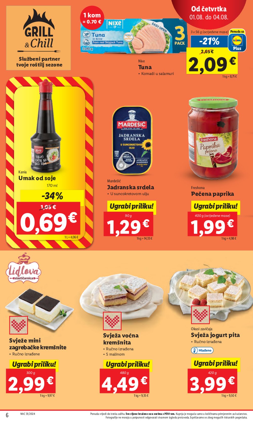 Lidl katalog Super ponuda od četvrtka 01.08.-04.08.2024.