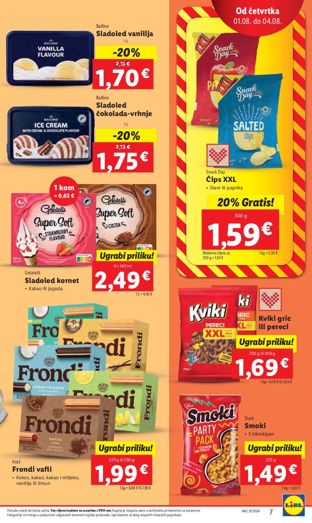 Lidl katalog Super ponuda od četvrtka 01.08.-04.08.2024.