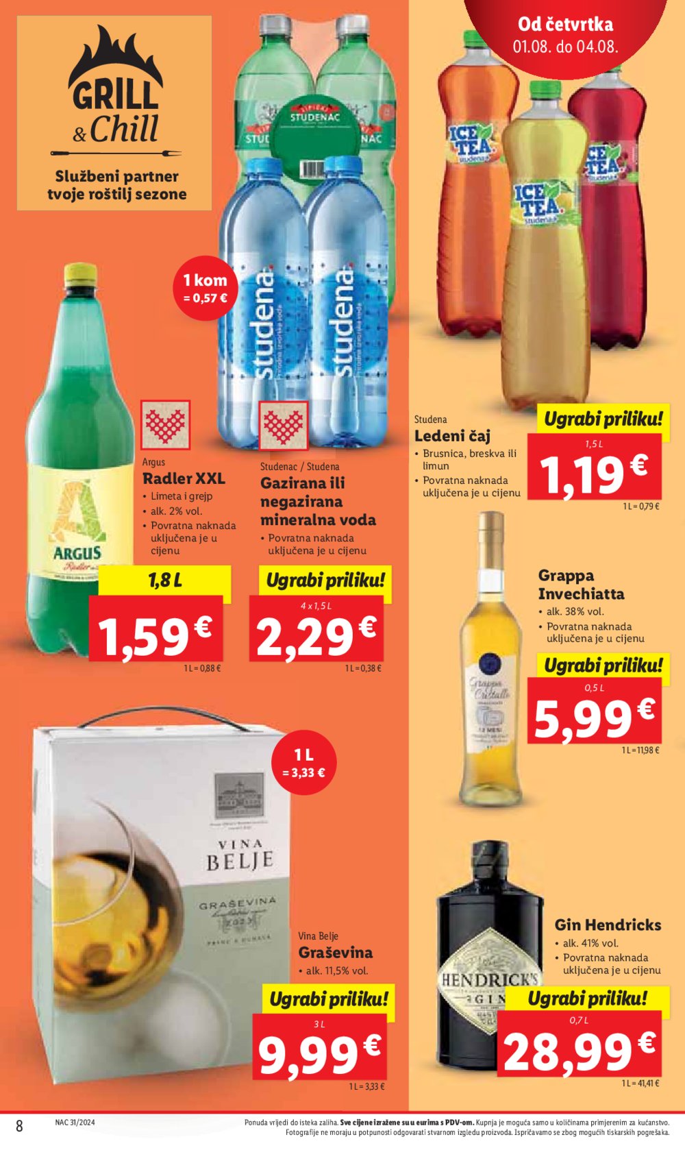 Lidl katalog Super ponuda od četvrtka 01.08.-04.08.2024.
