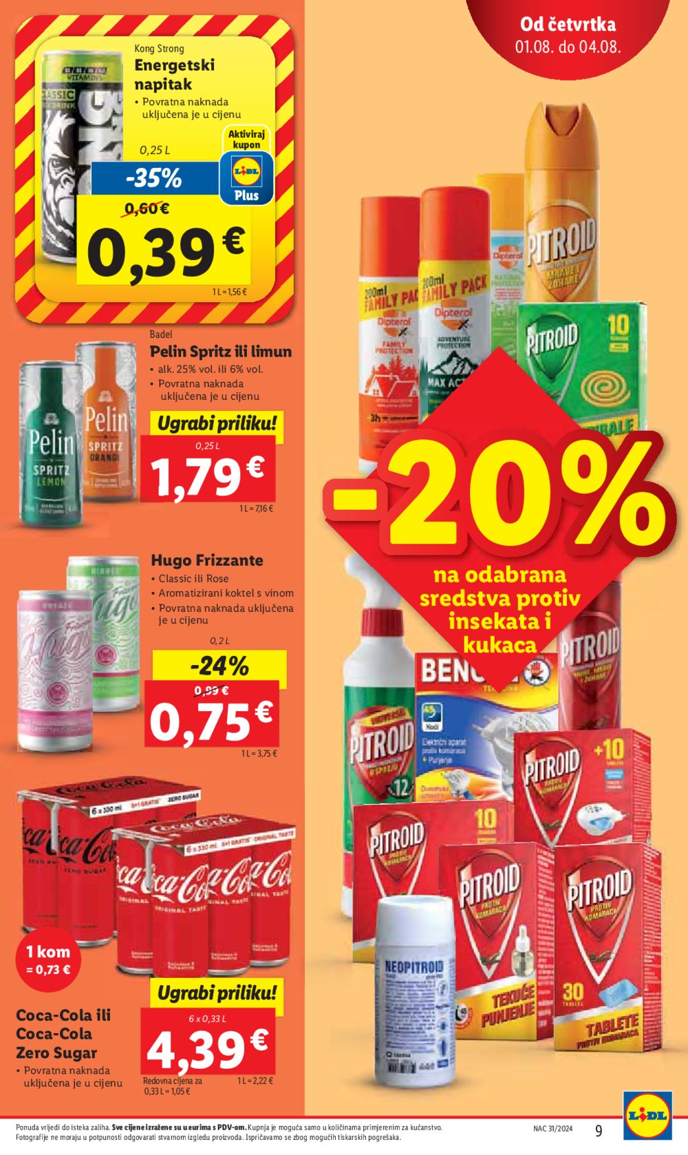 Lidl katalog Super ponuda od četvrtka 01.08.-04.08.2024.