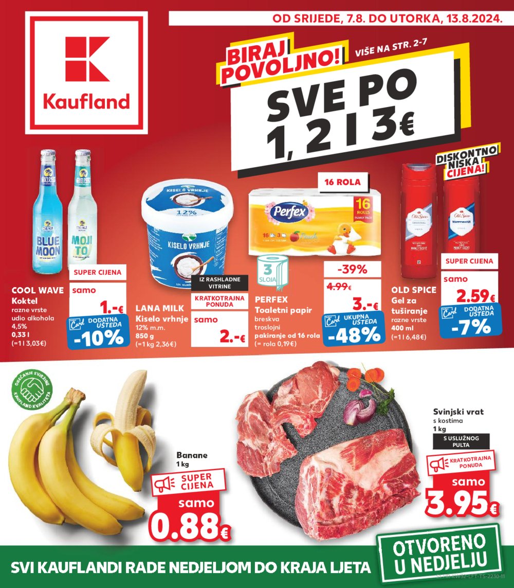 Kaufland katalog Akcija 07.08.-13.08. VG, Rv, Ma, Vu, DS, Po, Vo