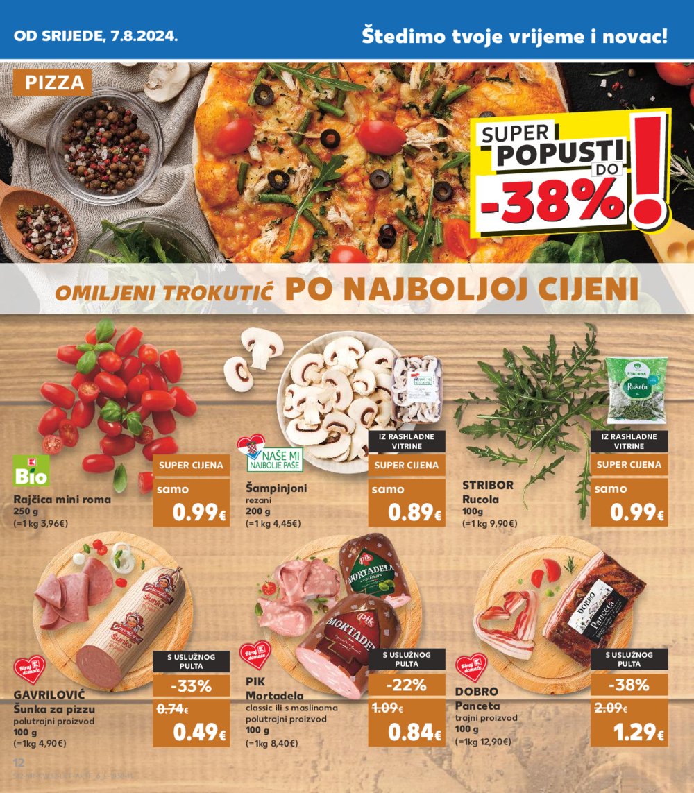 Kaufland katalog Akcija 07.08.-13.08. VG, Rv, Ma, Vu, DS, Po, Vo