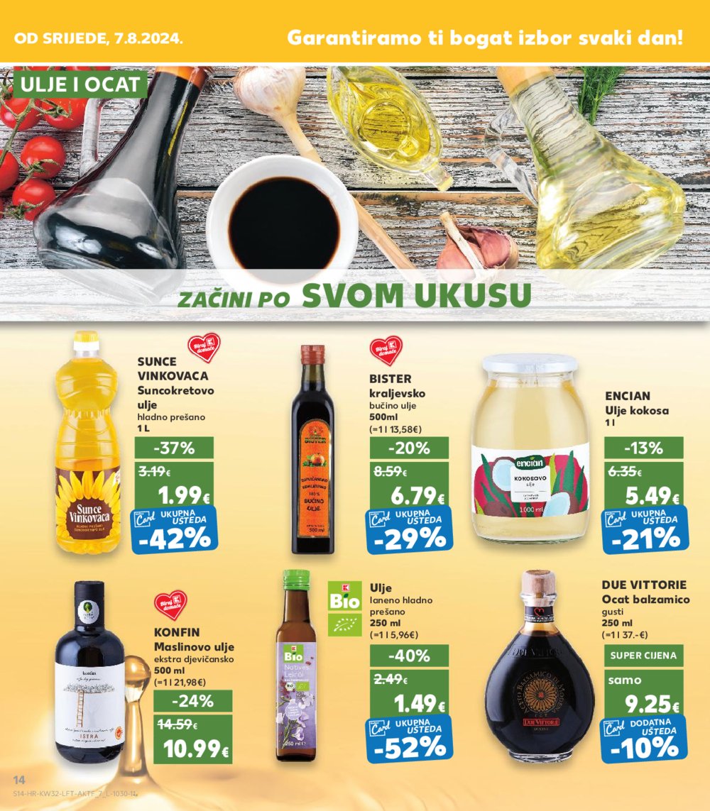 Kaufland katalog Akcija 07.08.-13.08. VG, Rv, Ma, Vu, DS, Po, Vo