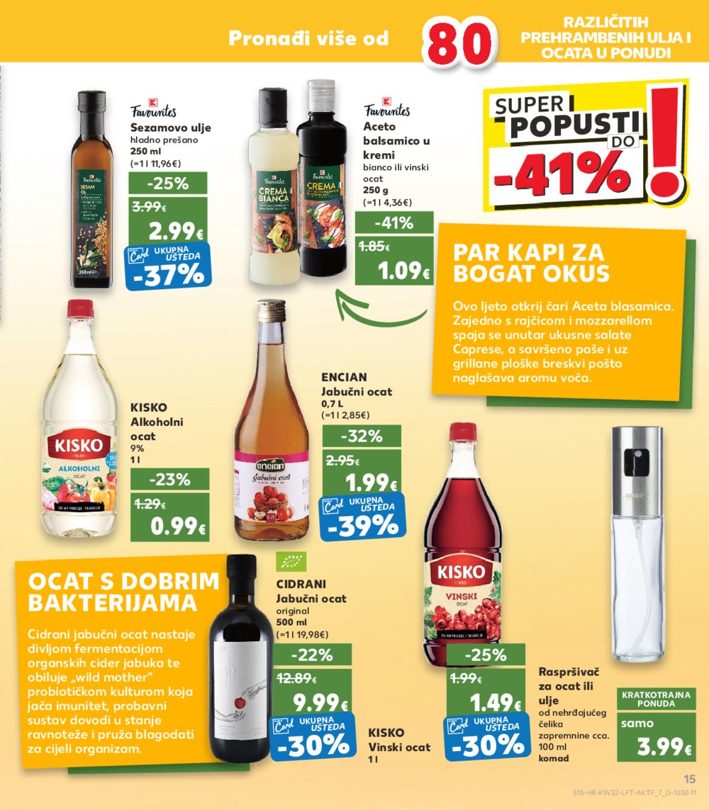 Kaufland katalog Akcija 07.08.-13.08. VG, Rv, Ma, Vu, DS, Po, Vo