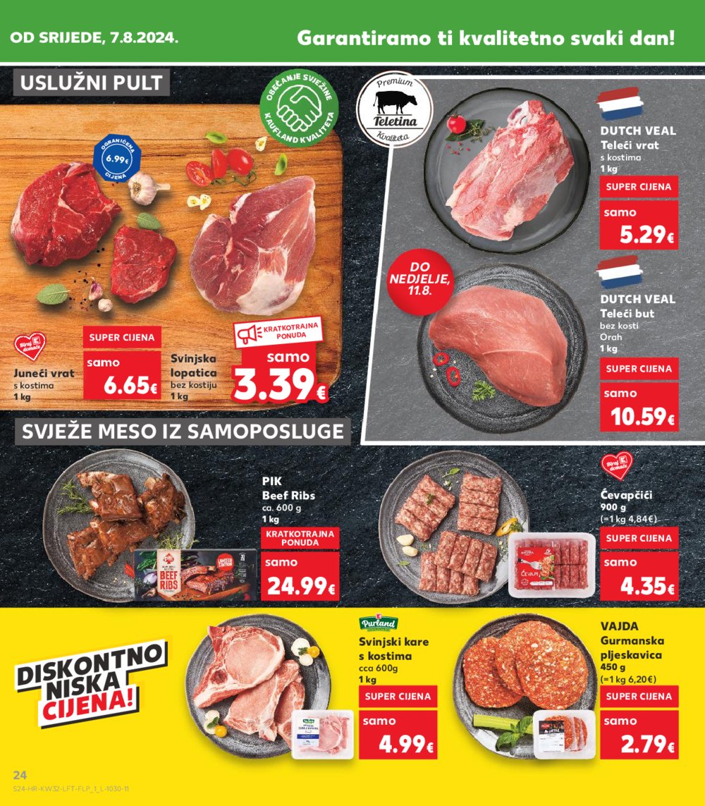 Kaufland katalog Akcija 07.08.-13.08. VG, Rv, Ma, Vu, DS, Po, Vo