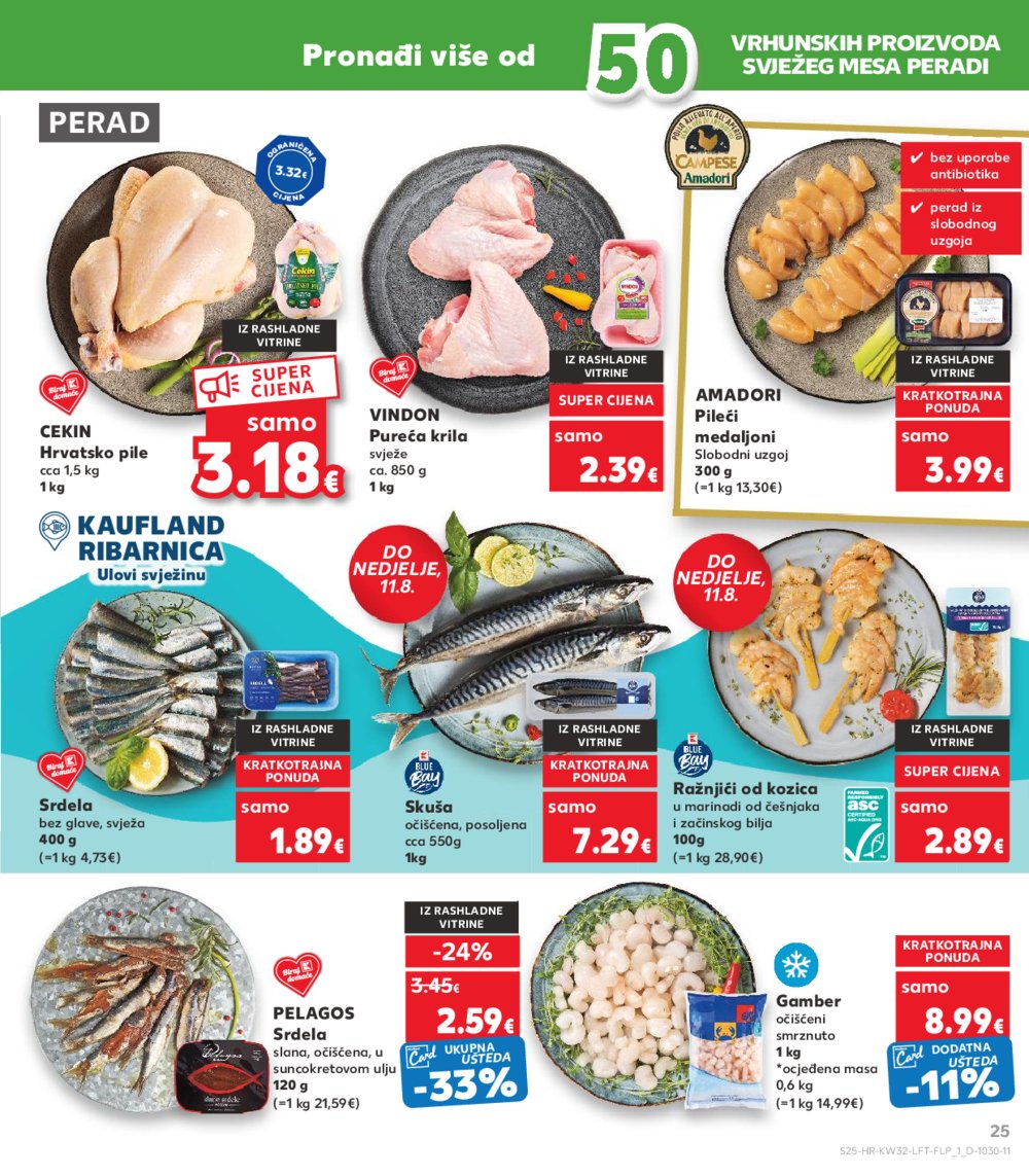 Kaufland katalog Akcija 07.08.-13.08. VG, Rv, Ma, Vu, DS, Po, Vo