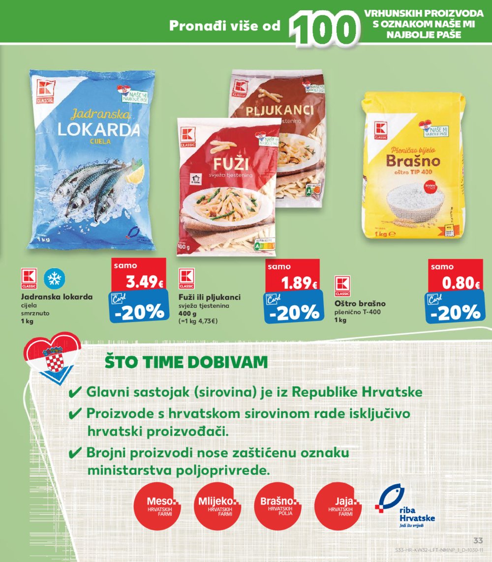 Kaufland katalog Akcija 07.08.-13.08. VG, Rv, Ma, Vu, DS, Po, Vo