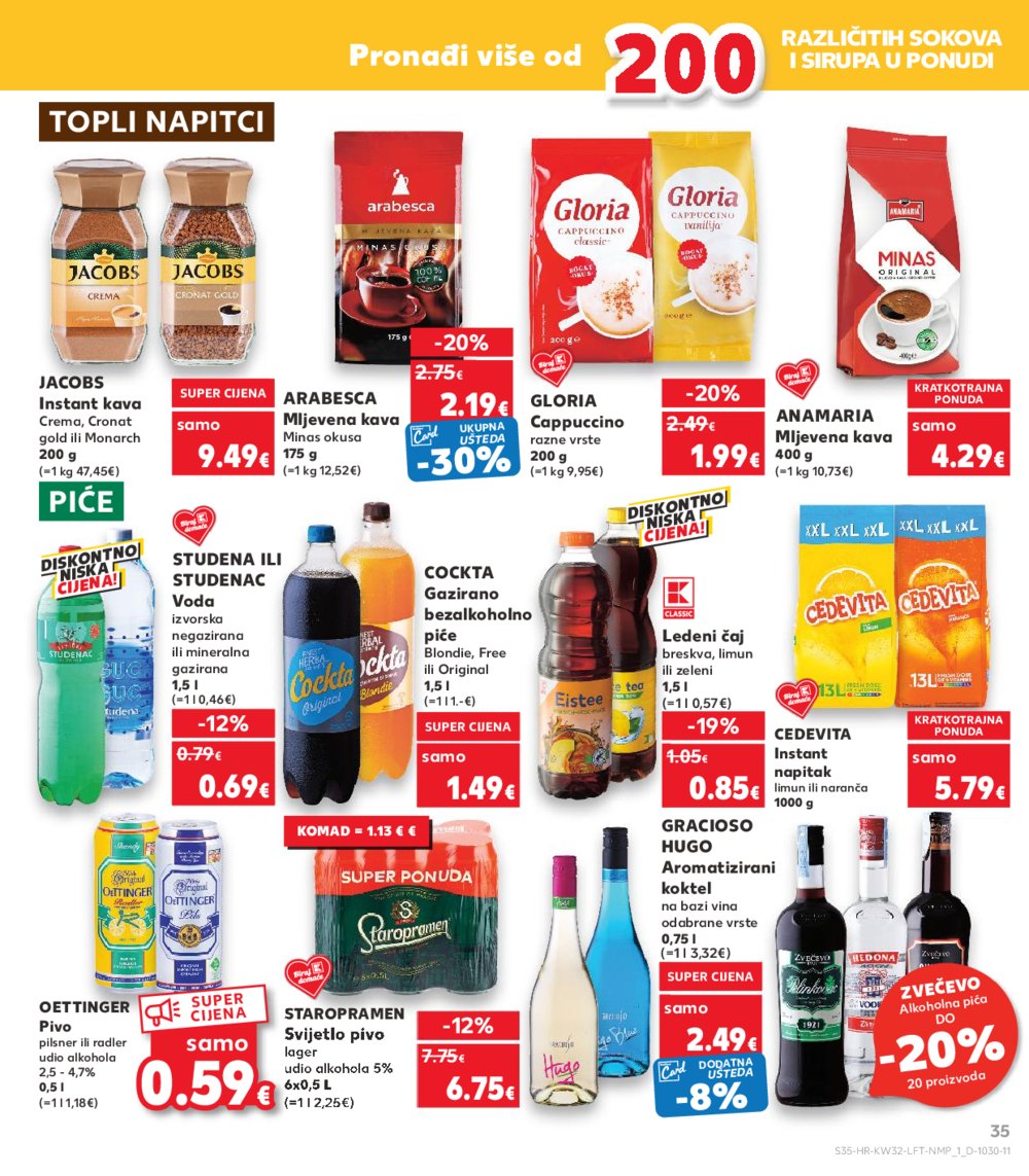 Kaufland katalog Akcija 07.08.-13.08. VG, Rv, Ma, Vu, DS, Po, Vo