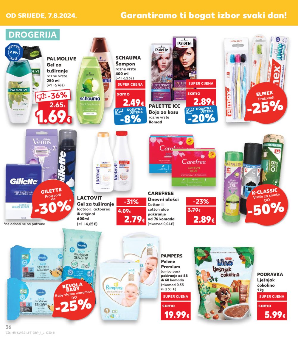 Kaufland katalog Akcija 07.08.-13.08. VG, Rv, Ma, Vu, DS, Po, Vo