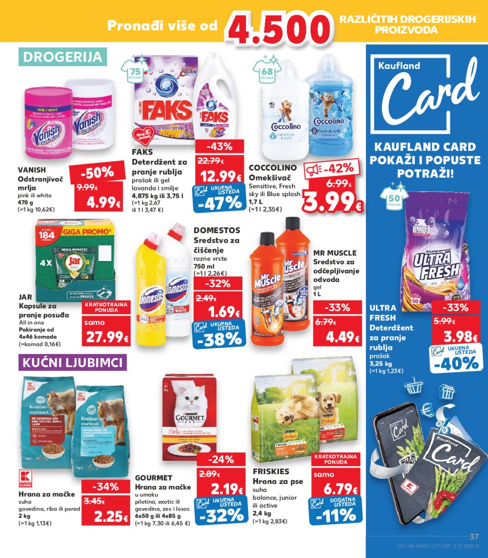 Kaufland katalog Akcija 07.08.-13.08. VG, Rv, Ma, Vu, DS, Po, Vo