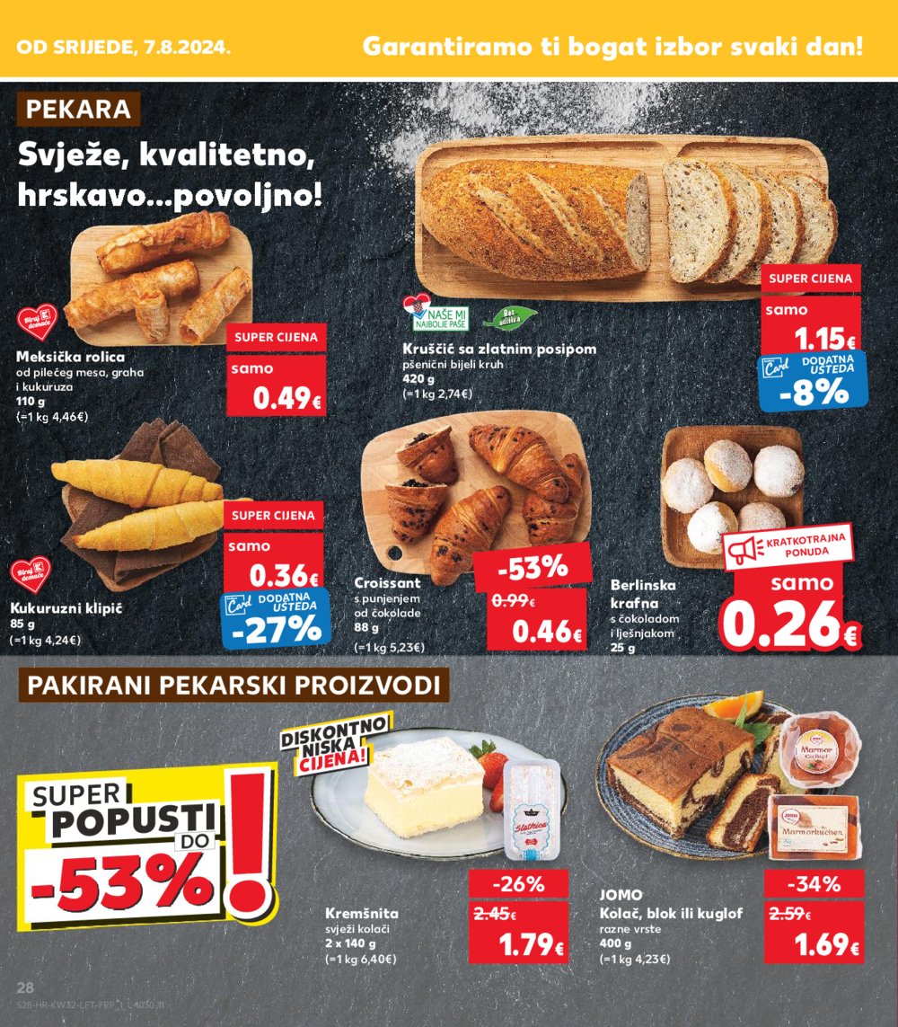 Kaufland katalog Akcija 07.08.-13.08. VG, Rv, Ma, Vu, DS, Po, Vo