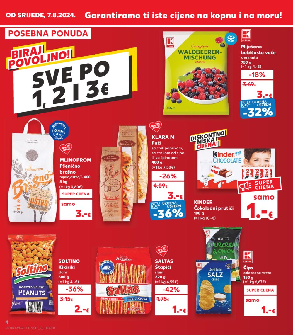 Kaufland katalog Akcija 07.08.-13.08. VG, Rv, Ma, Vu, DS, Po, Vo