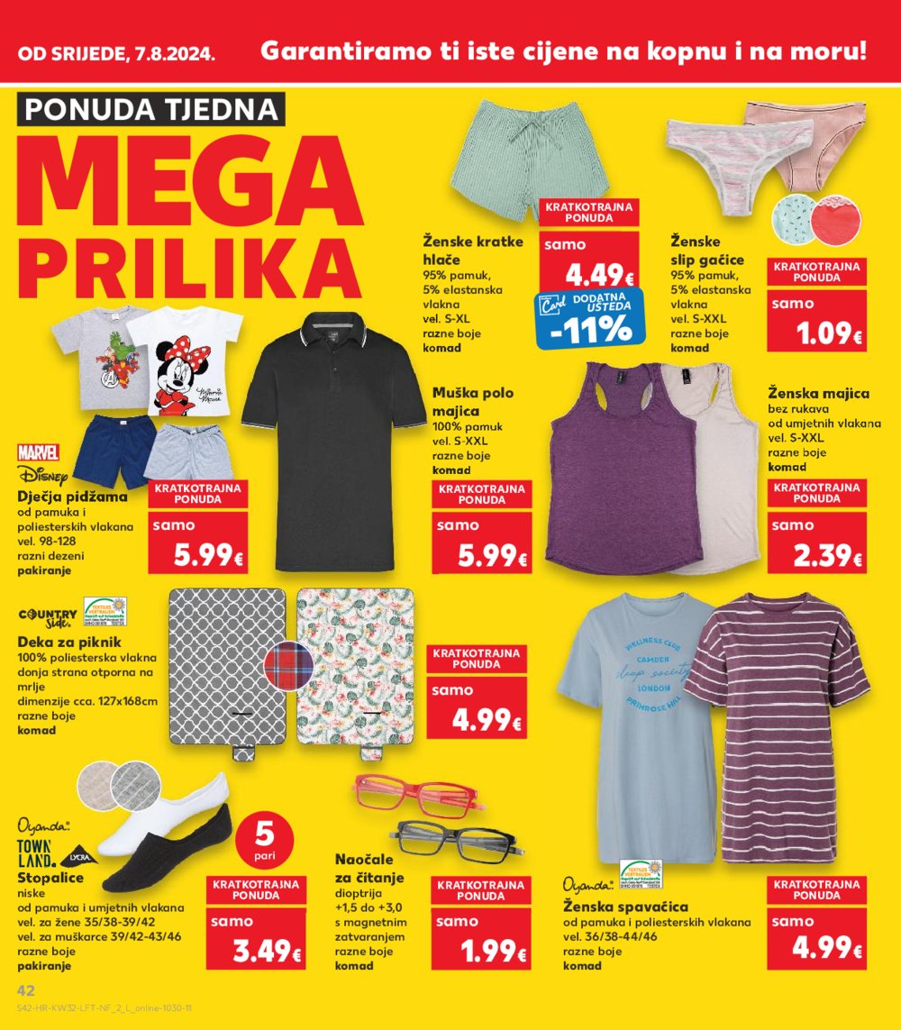 Kaufland katalog Akcija 07.08.-13.08. VG, Rv, Ma, Vu, DS, Po, Vo