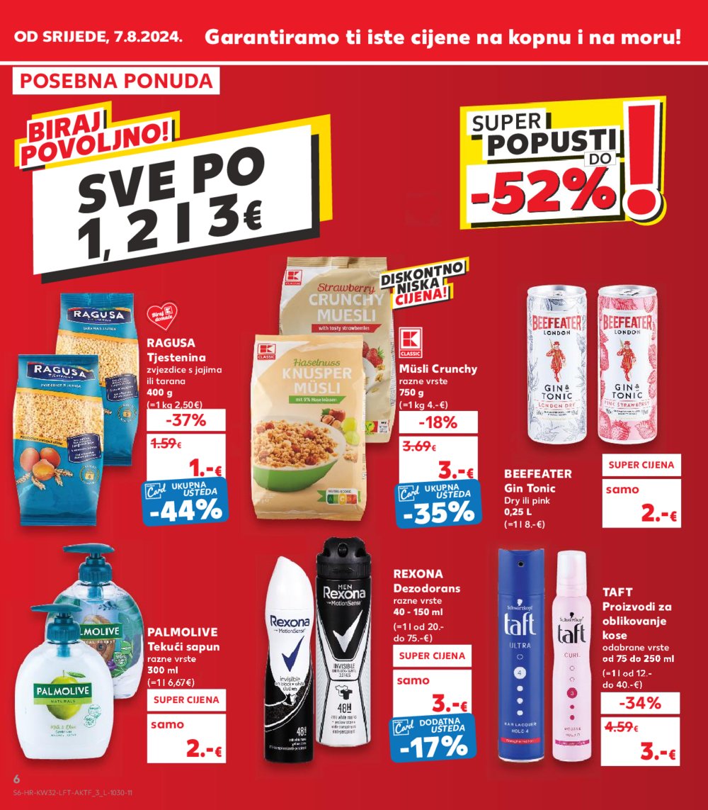 Kaufland katalog Akcija 07.08.-13.08. VG, Rv, Ma, Vu, DS, Po, Vo