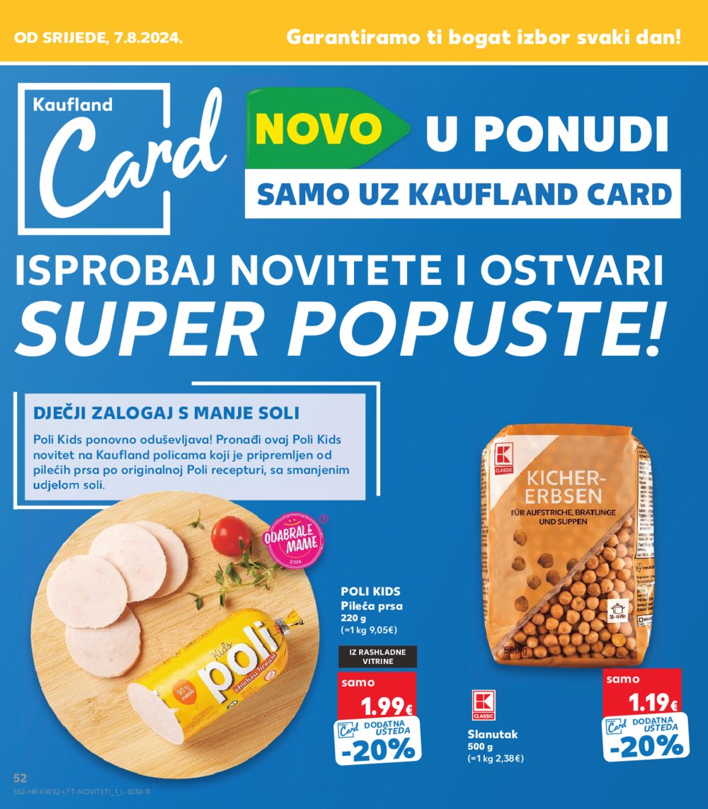 Kaufland katalog Akcija 07.08.-13.08. VG, Rv, Ma, Vu, DS, Po, Vo