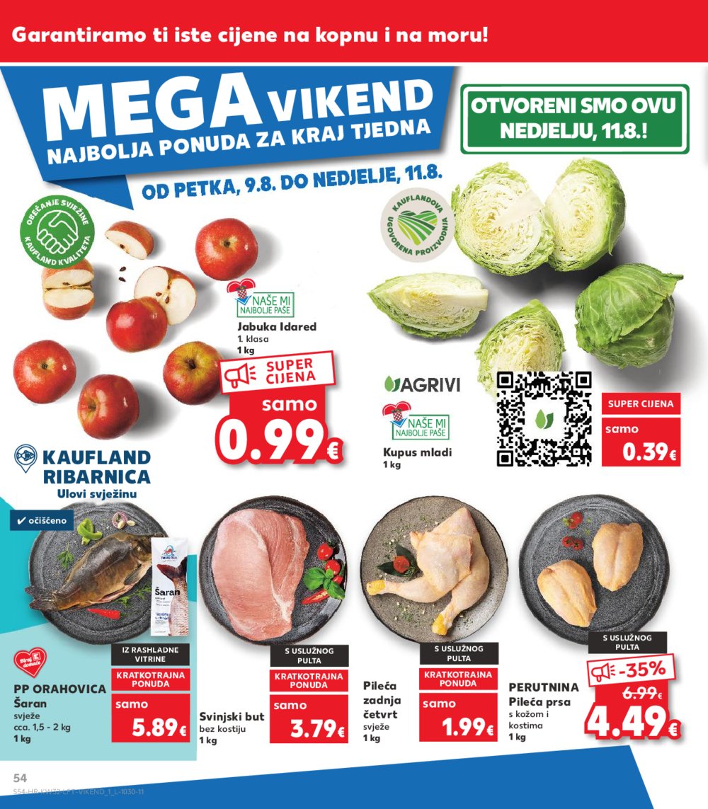 Kaufland katalog Akcija 07.08.-13.08. VG, Rv, Ma, Vu, DS, Po, Vo