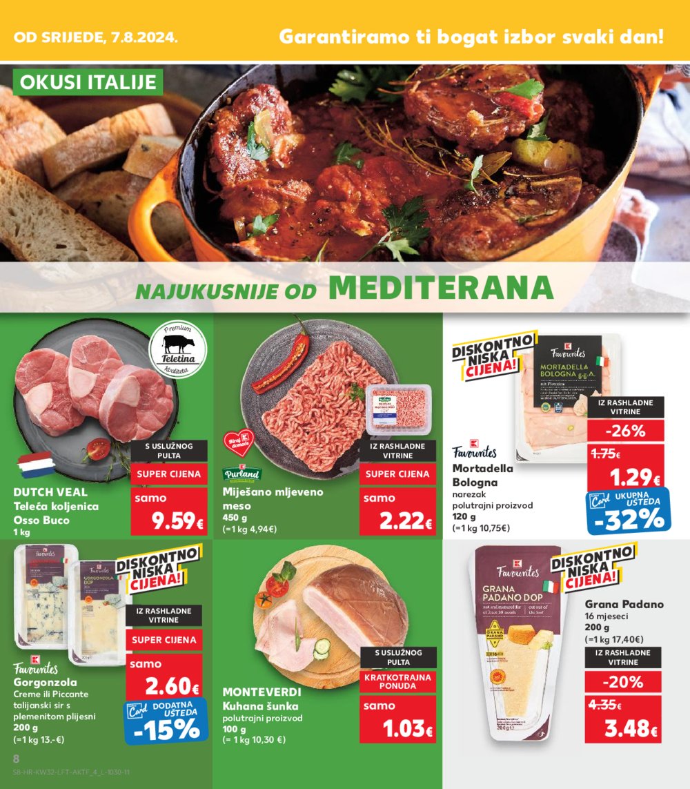 Kaufland katalog Akcija 07.08.-13.08. VG, Rv, Ma, Vu, DS, Po, Vo