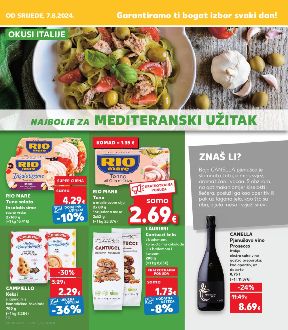 Kaufland katalog Akcija 07.08.-13.08. VG, Rv, Ma, Vu, DS, Po, Vo