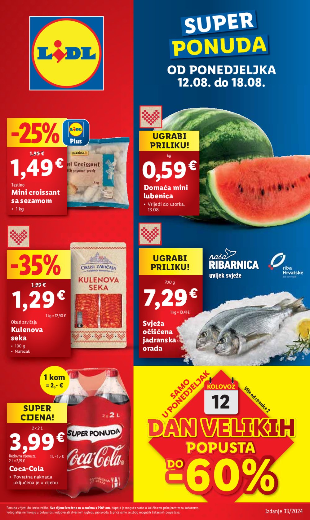 Lidl katalog Super ponuda od ponedjeljka 12.08.-18.08.2024.