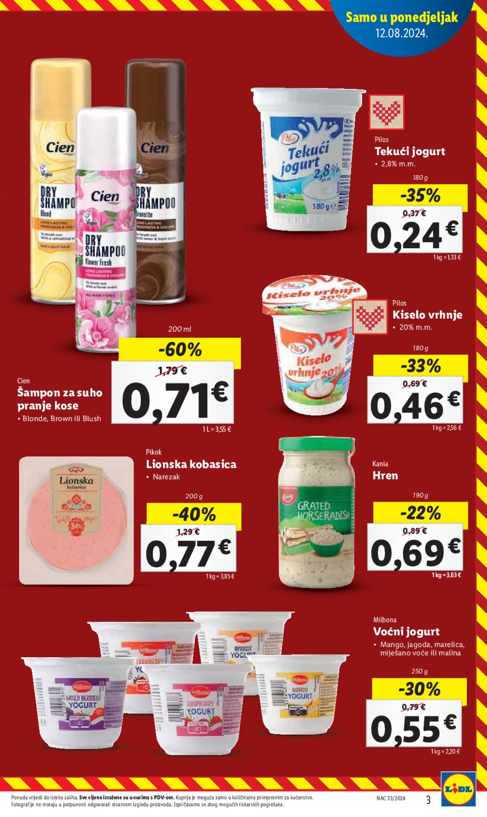 Lidl katalog Super ponuda od ponedjeljka 12.08.-18.08.2024.