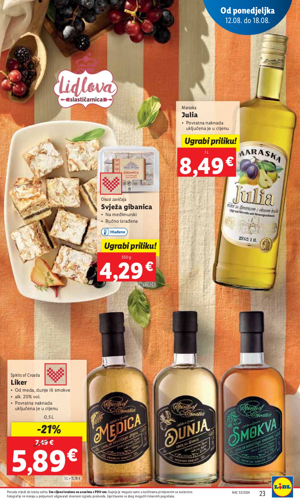 Lidl katalog Super ponuda od ponedjeljka 12.08.-18.08.2024.