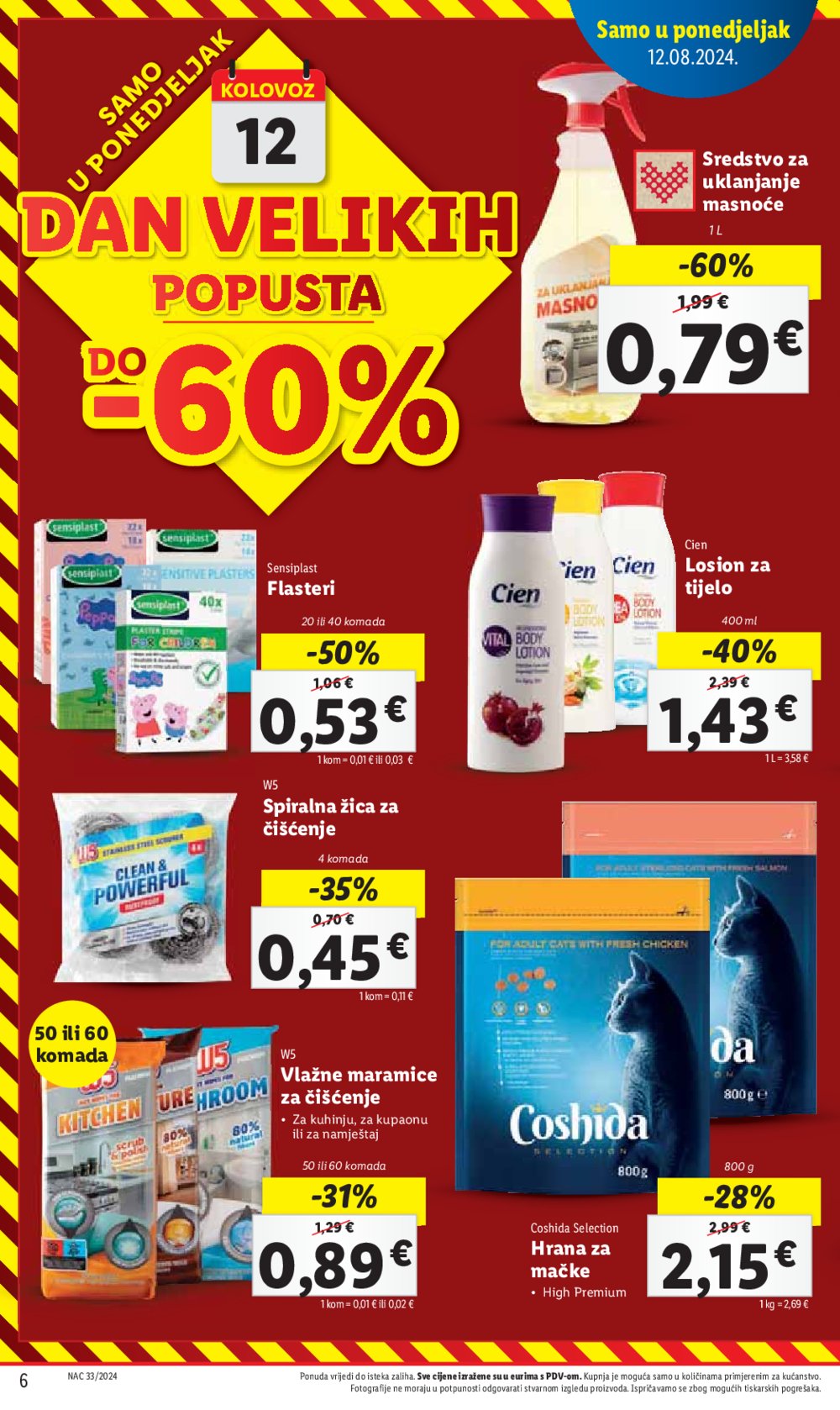 Lidl katalog Super ponuda od ponedjeljka 12.08.-18.08.2024.