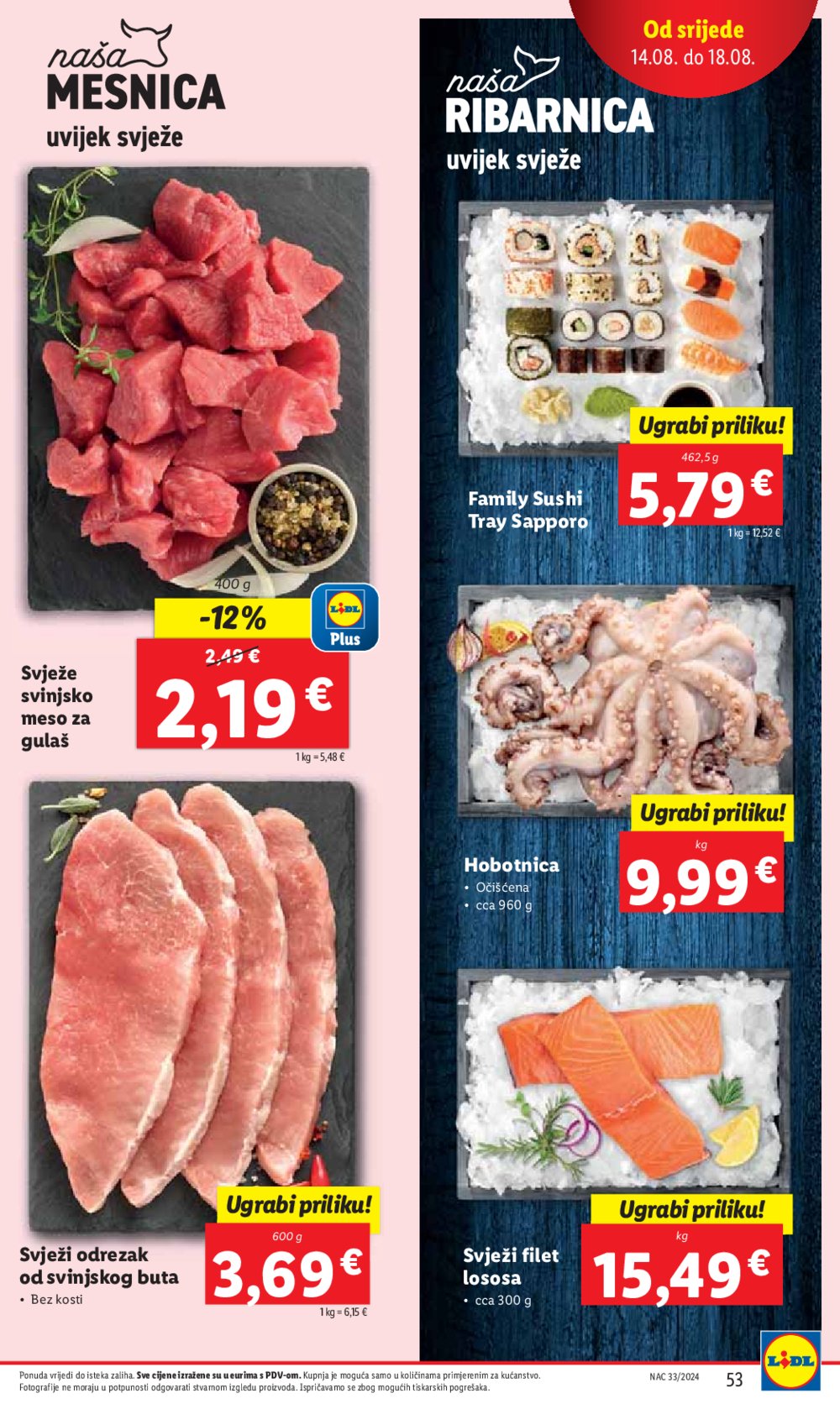 Lidl katalog Super ponuda od ponedjeljka 12.08.-18.08.2024.