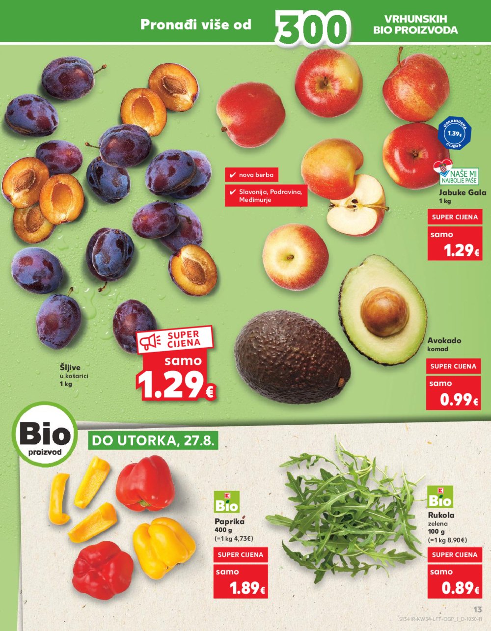 Kaufland katalog Akcija 21.08.-27.08.2024. Odabrane poslovnice