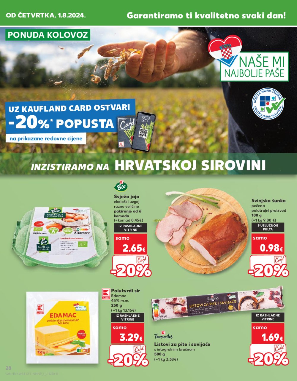 Kaufland katalog Akcija 21.08.-27.08.2024. Odabrane poslovnice