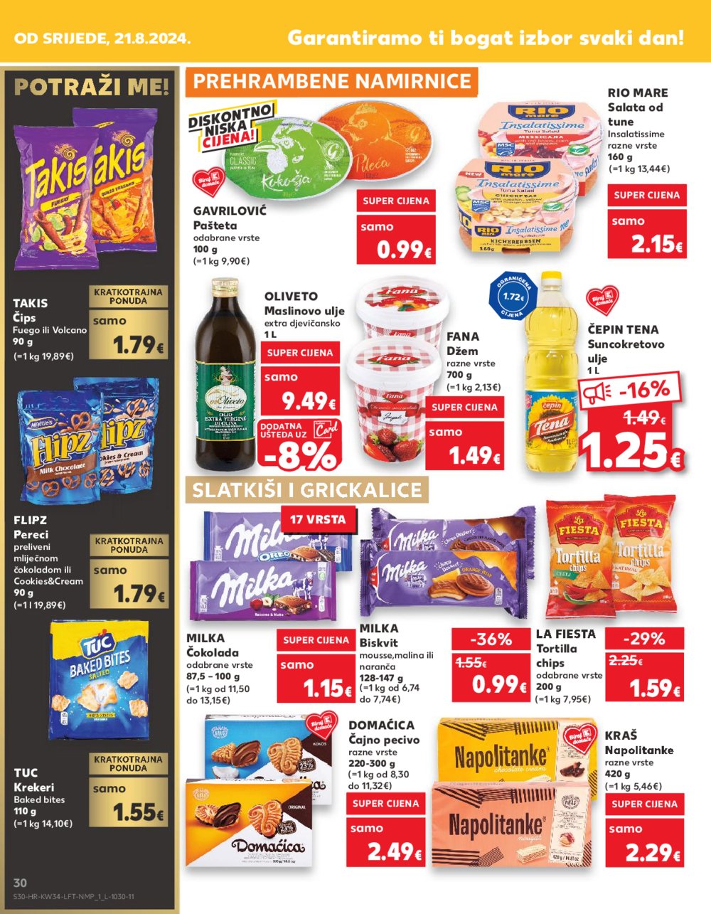 Kaufland katalog Akcija 21.08.-27.08.2024. Odabrane poslovnice