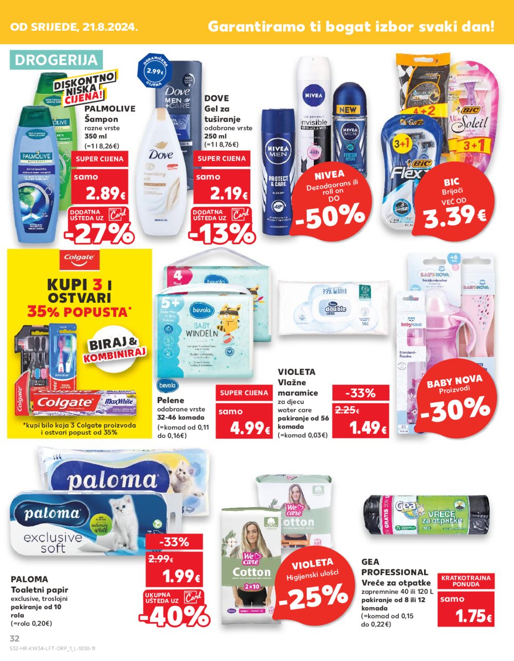 Kaufland katalog Akcija 21.08.-27.08.2024. Odabrane poslovnice