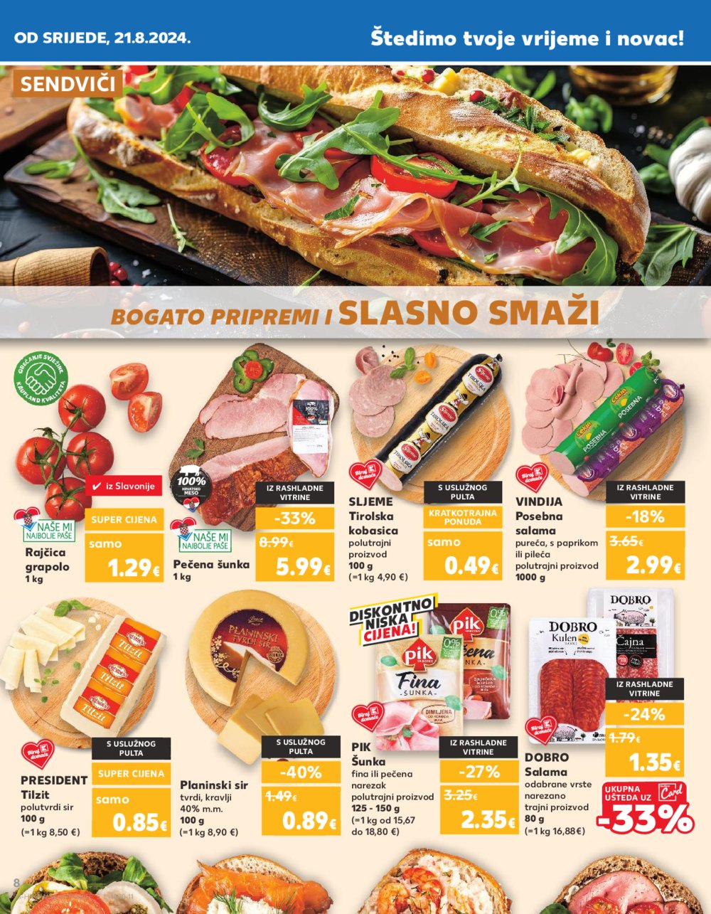 Kaufland katalog Akcija 21.08.-27.08.2024. Odabrane poslovnice