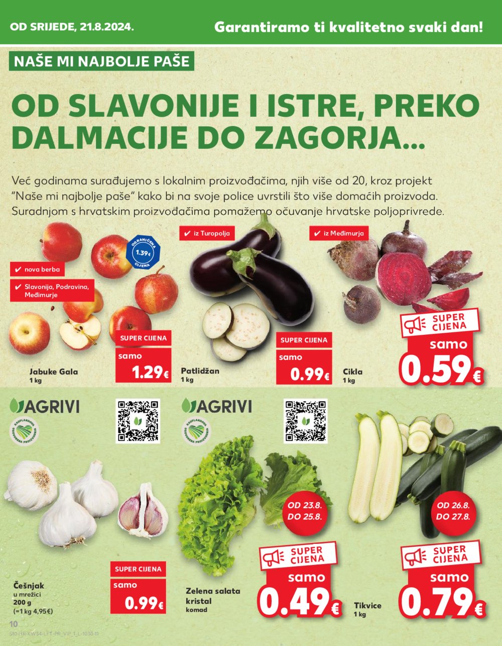 Kaufland katalog Akcija 21.08.-27.08.2024. Odabrane poslovnice