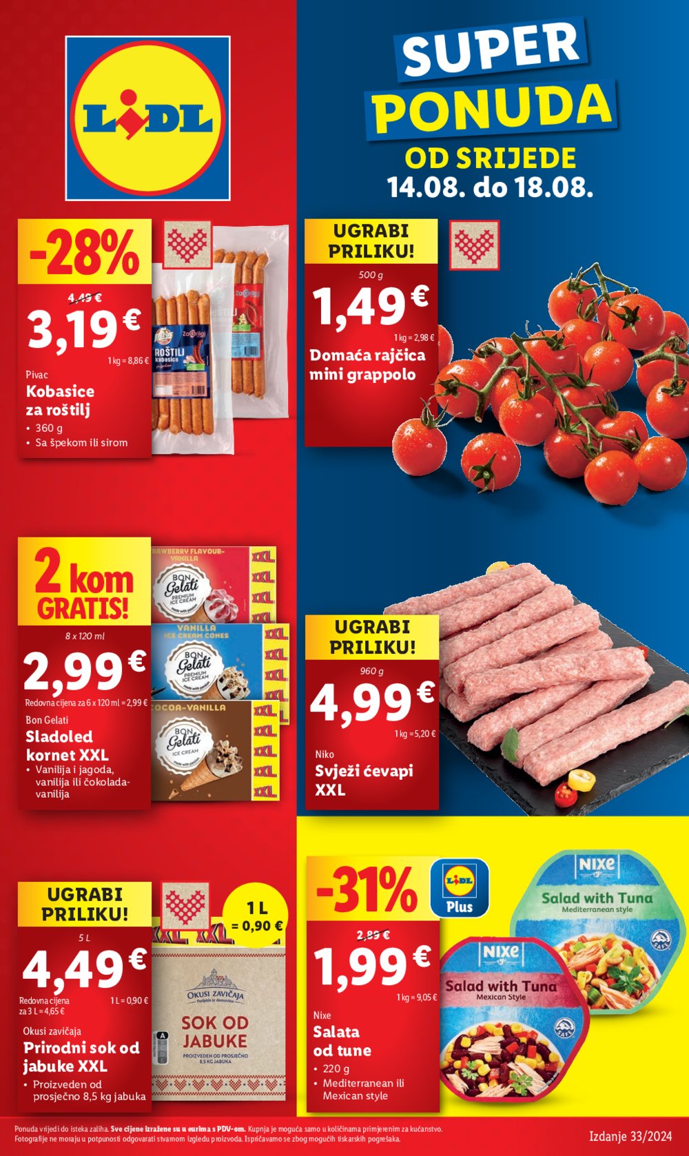 Lidl Super ponuda od Srijede 14.08.-18.08.2024.