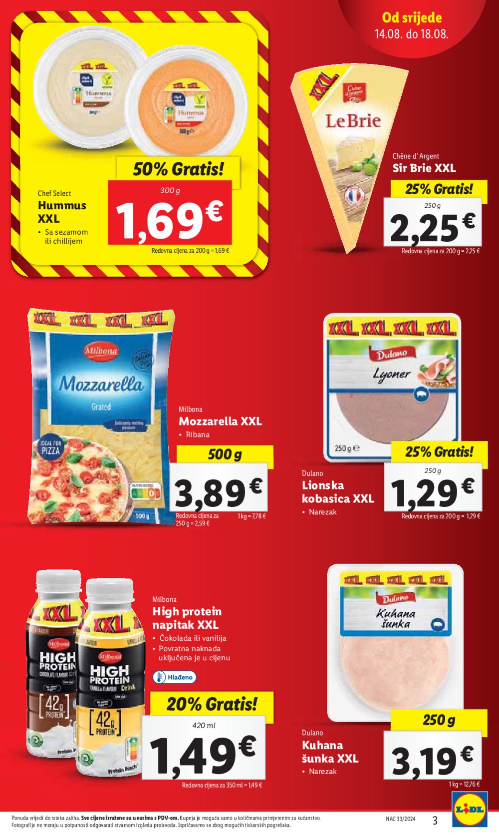 Lidl Super ponuda od Srijede 14.08.-18.08.2024.