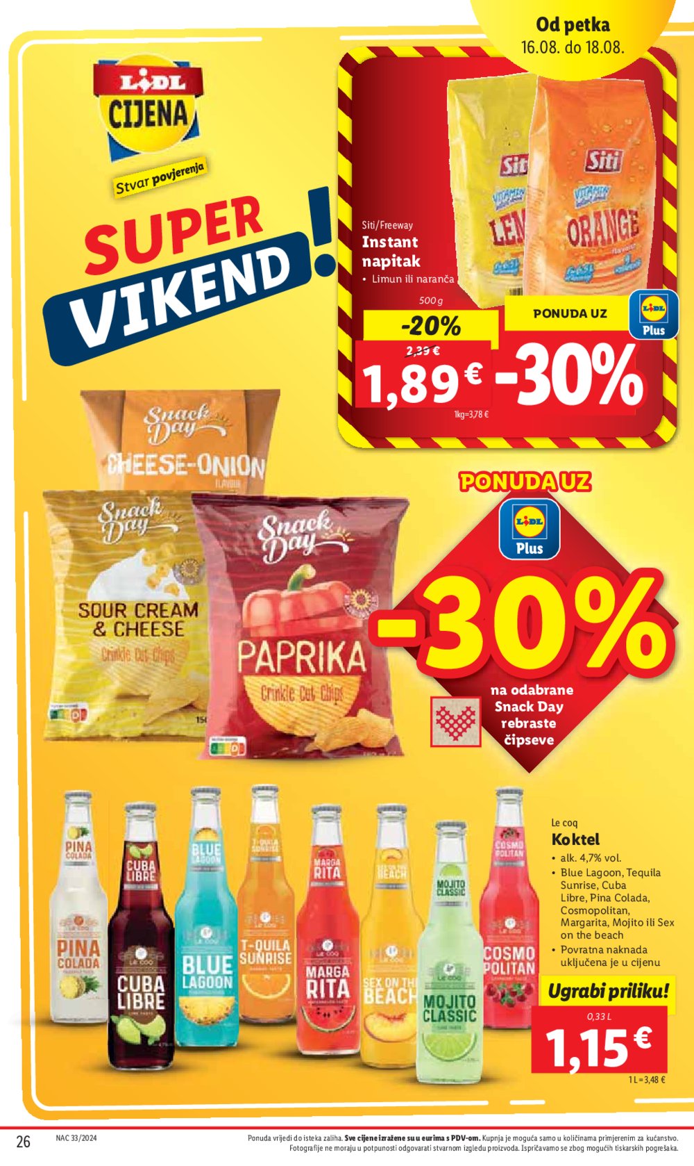 Lidl Super ponuda od Srijede 14.08.-18.08.2024.
