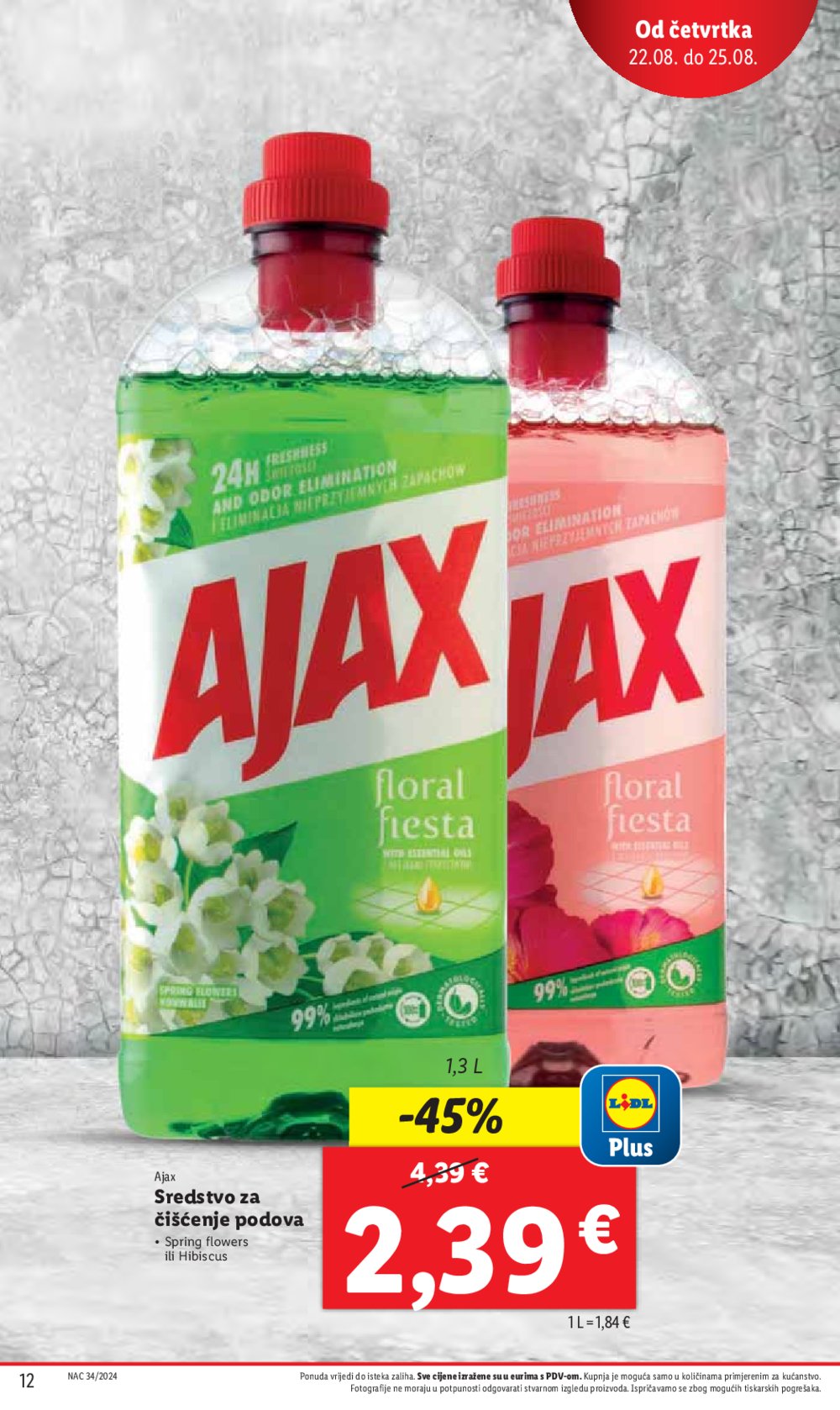 Lidl katalog Super ponuda od četvrtka 22.08. - 25.08.2024.