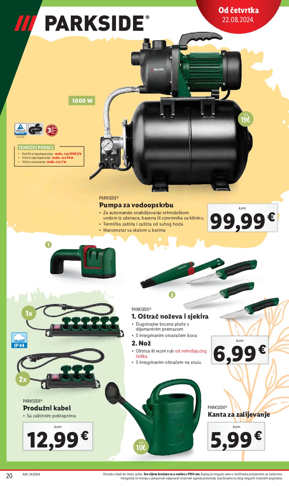 Lidl katalog Super ponuda od četvrtka 22.08. - 25.08.2024.