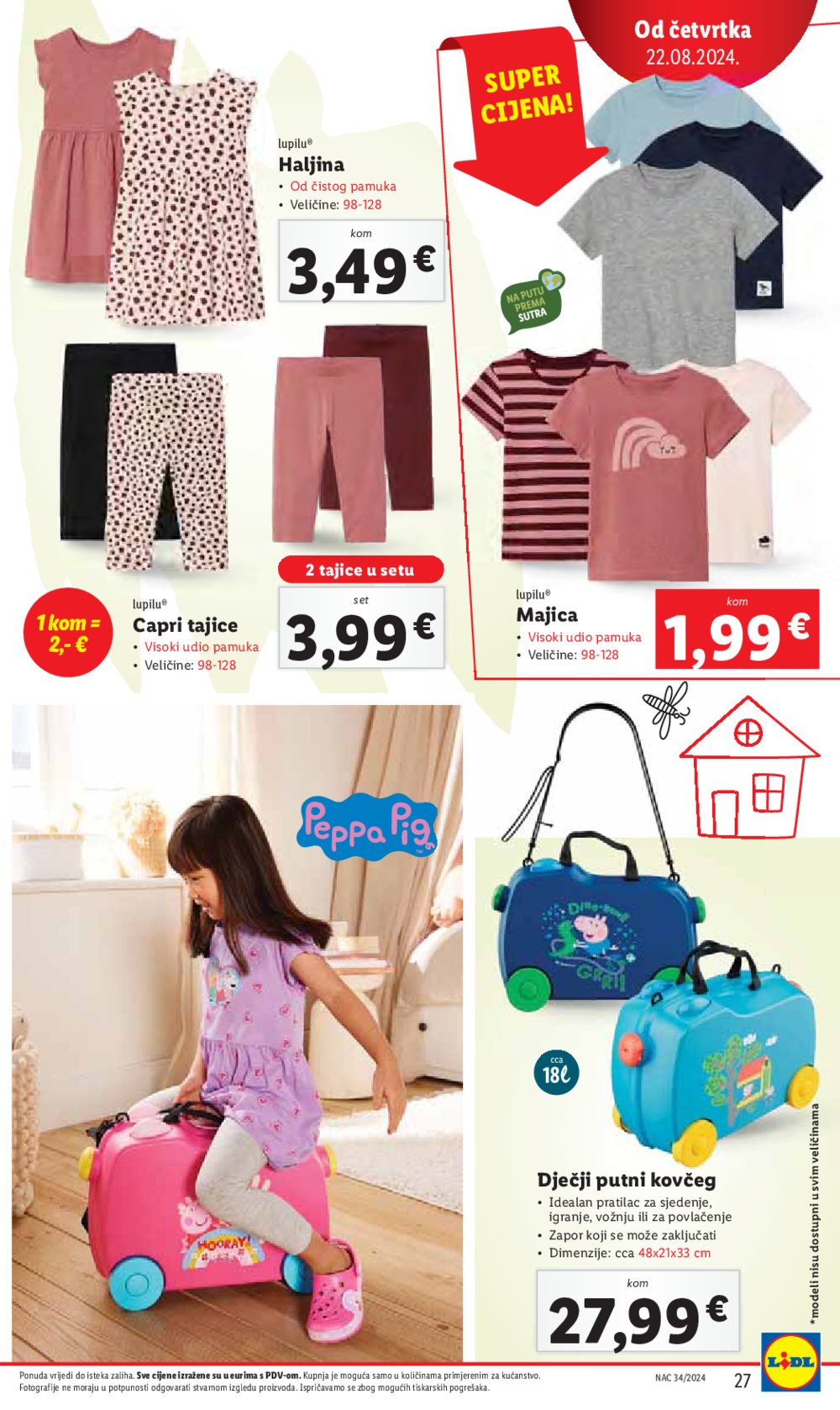 Lidl katalog Super ponuda od četvrtka 22.08. - 25.08.2024.