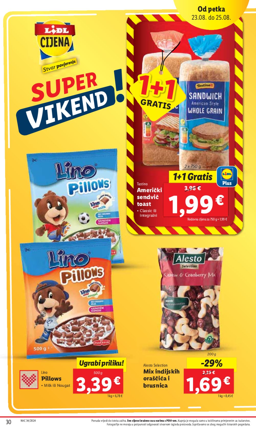 Lidl katalog Super ponuda od četvrtka 22.08. - 25.08.2024.
