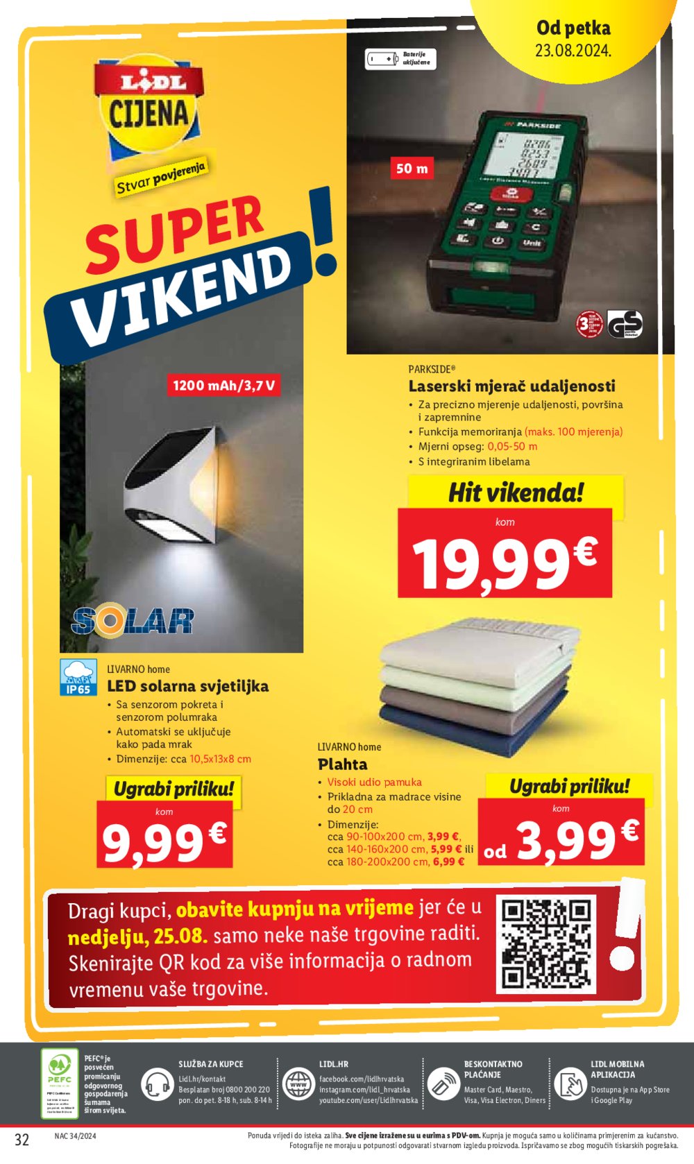 Lidl katalog Super ponuda od četvrtka 22.08. - 25.08.2024.