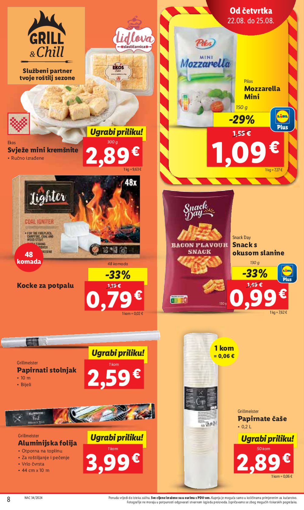 Lidl katalog Super ponuda od četvrtka 22.08. - 25.08.2024.