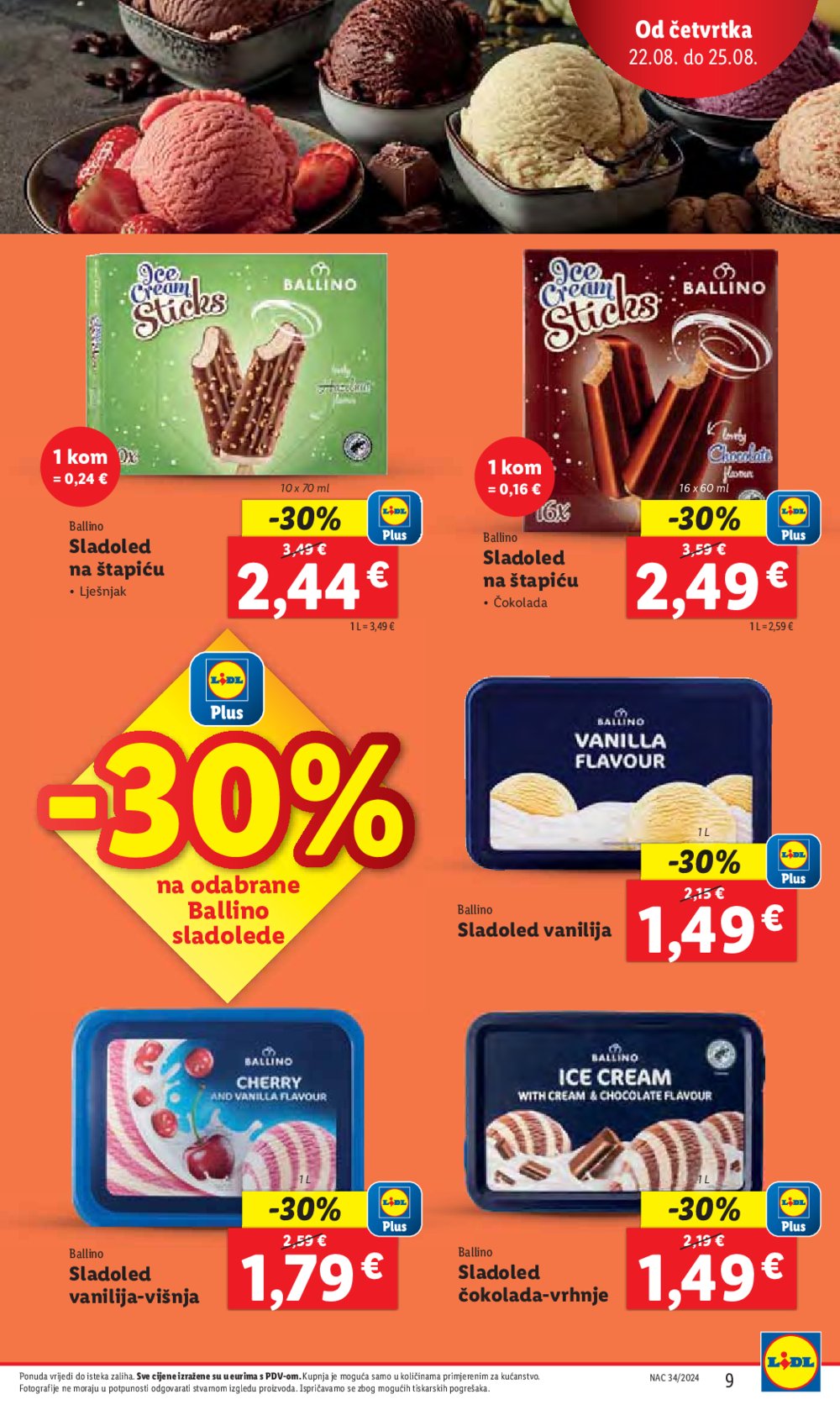 Lidl katalog Super ponuda od četvrtka 22.08. - 25.08.2024.