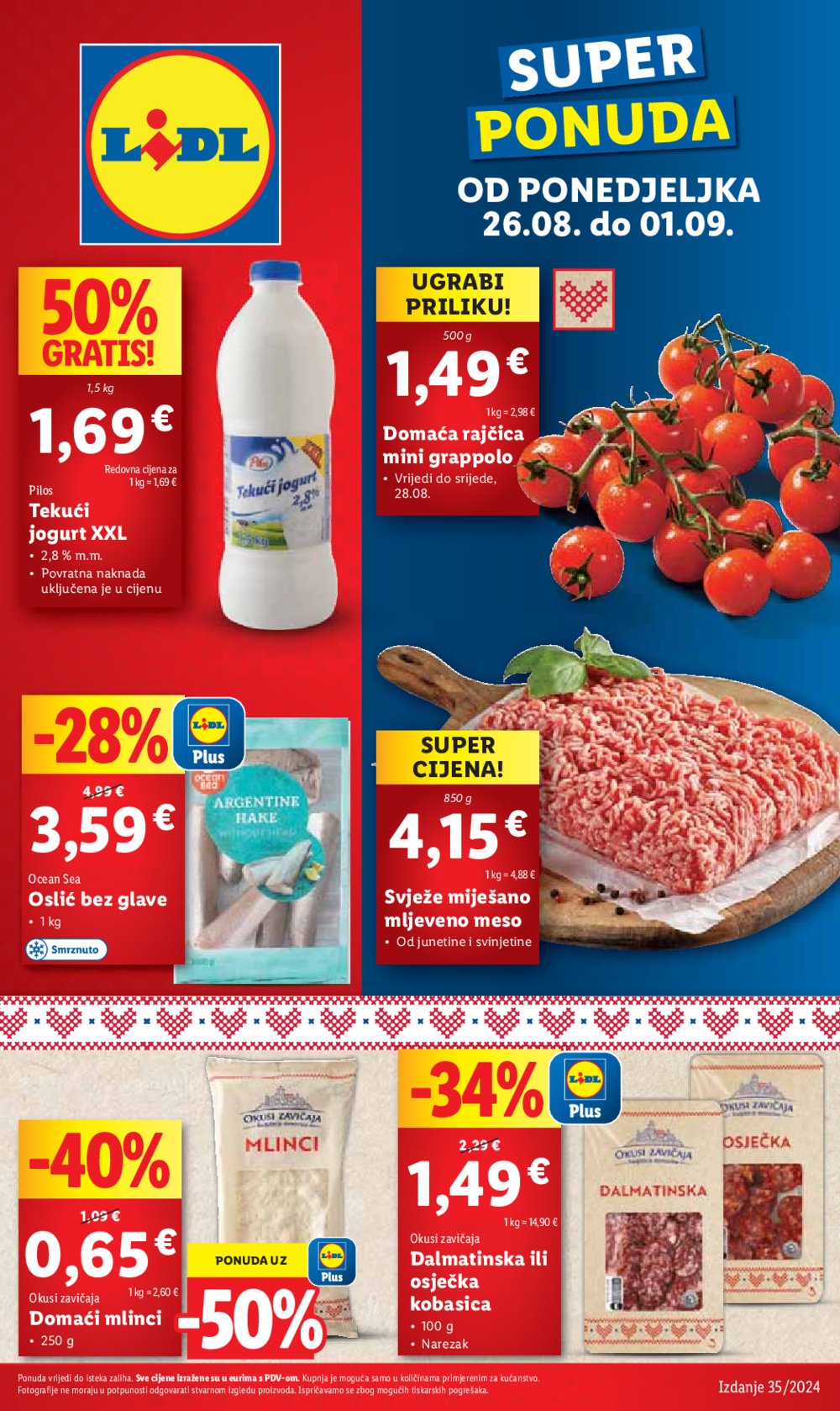 Lidl katalog Super ponuda od ponedjeljka 26.08. - 01.09.2024.