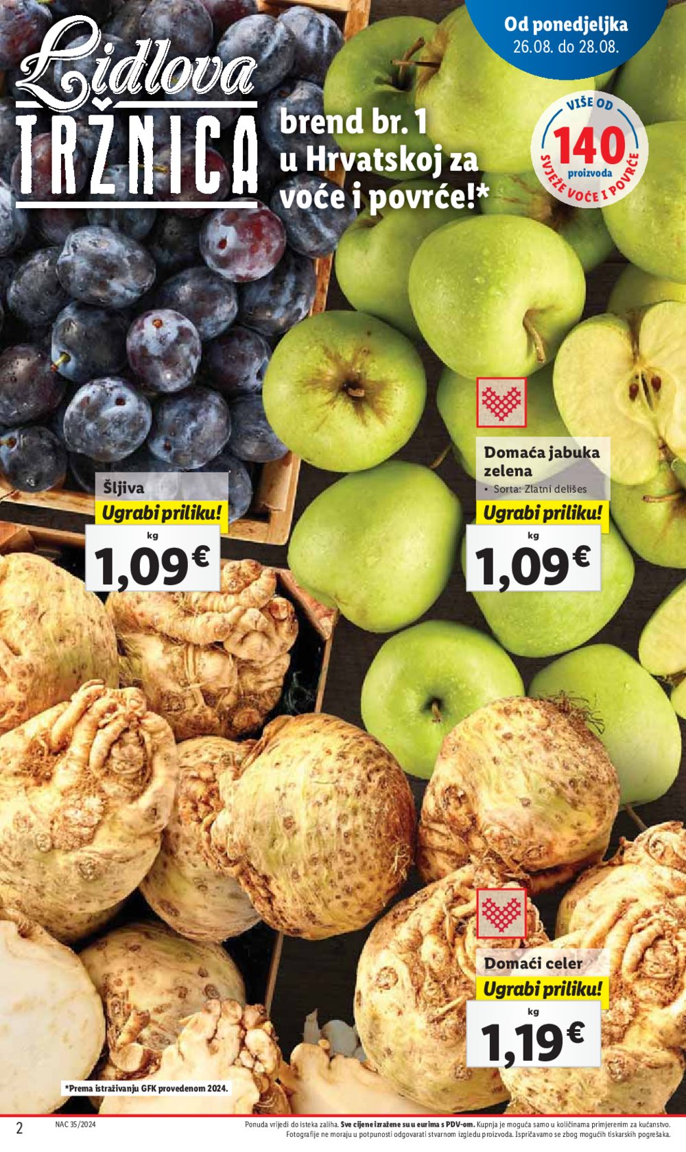 Lidl katalog Super ponuda od ponedjeljka 26.08. - 01.09.2024.