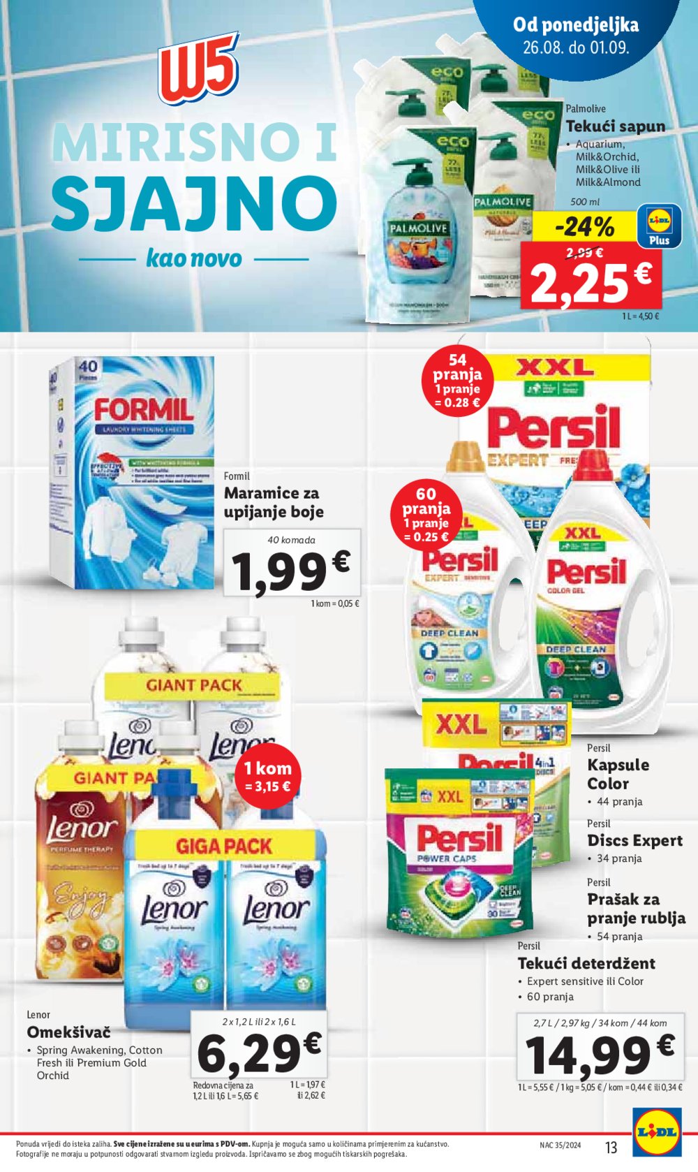 Lidl katalog Super ponuda od ponedjeljka 26.08. - 01.09.2024.