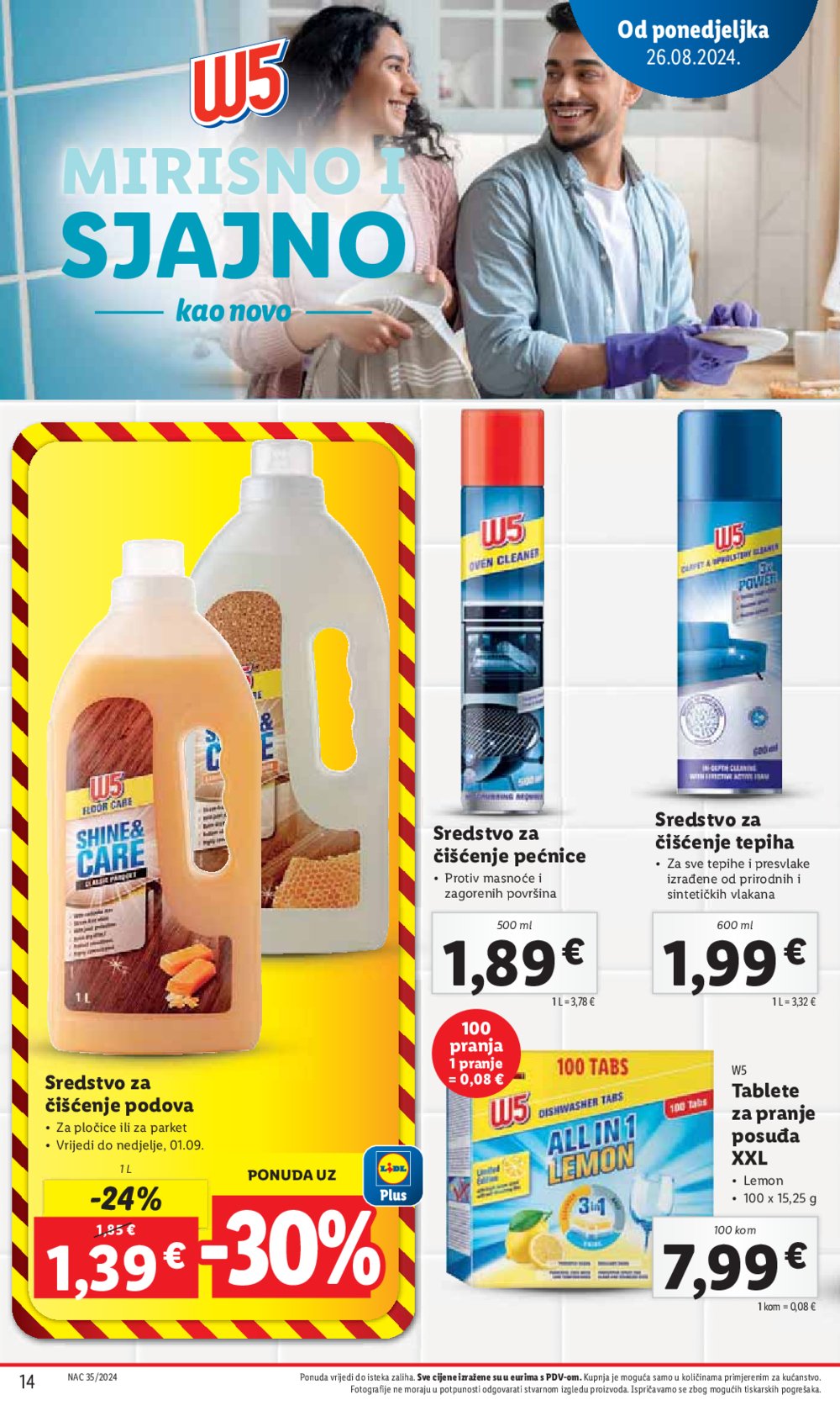 Lidl katalog Super ponuda od ponedjeljka 26.08. - 01.09.2024.